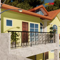 Sleek Iron Railings for Glass Balconies Stylish Modern Architecture Safety with Steel Material