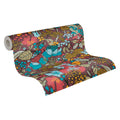 Made in Germany - Luxury Wallpaper rolls Jungle Red Blue Yellow Beige Non Woven Contract Wallpaper Flowers - 1005 x 053 m