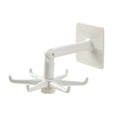 Organizing Miscellaneous Items Flexible Foldable No-Drill Wall-Mounted Rotating 6-Hook Hanger