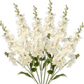Artificial Delphinium Cream Flower Silk Flora Tall Vase Snapdragon Flowers Arrangement for Aesthetic Kitchen Wedding Decorations