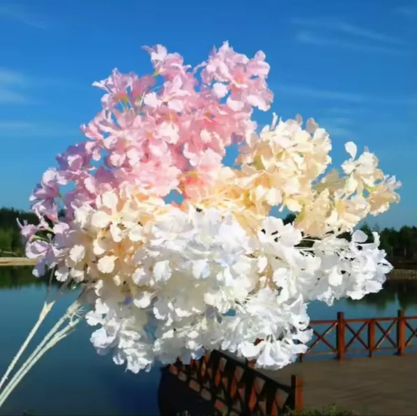 Factory Price Indoor Artificial Cherry Blossom Tree Branches for Mother's Day & Valentine's Day 80cm