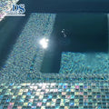 Pool Crystal Glass Mosaic Tile Mutil Colour Mosaic Iridescent Luxury Mosaic Tiles for Bathroom Kitchen Villa Hotel Swimming Pool