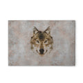 Made In Germany - Home Decor Canvas Picture Big Three Wolf - Wall Mural In Grey And Beige - Canvas Picture On Stretcher Frame