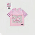 Men's Custom Silk Screen Printed American Football Soccer Jersey Long Crop T-Shirts Custom Number Rhinestone Graphic O-Neck Hip
