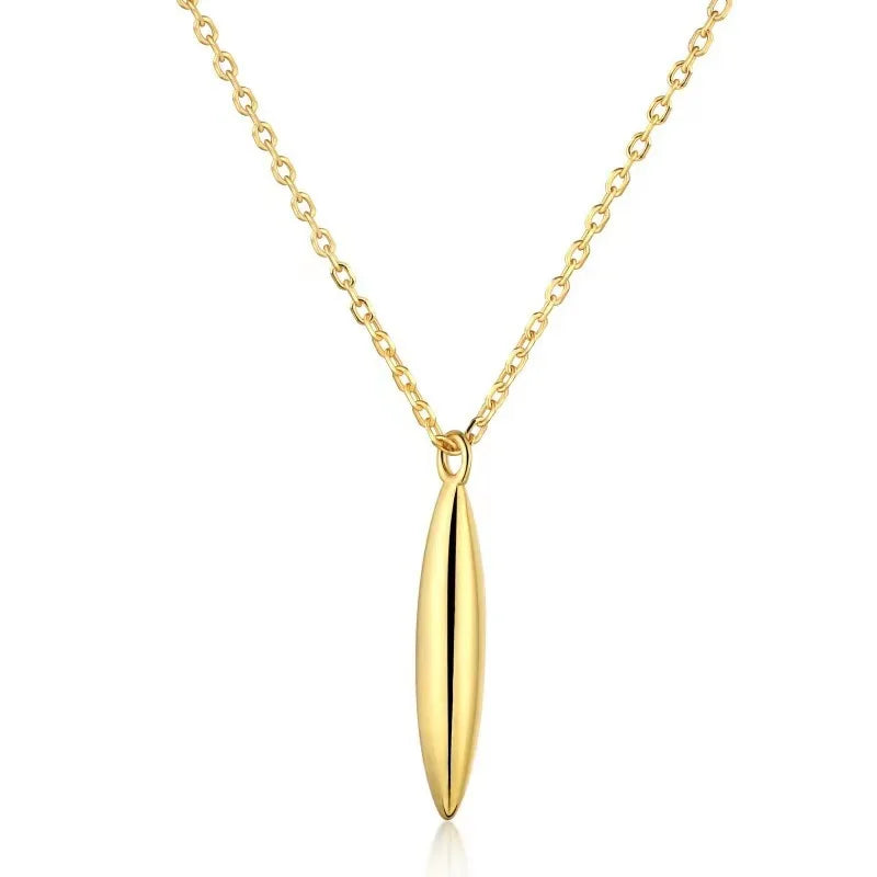 Fashion Hot Sale Hight Quality S925 Sterling Silver Trendy Pendant Bullet Jewelry Wholesale Necklace Chain Women