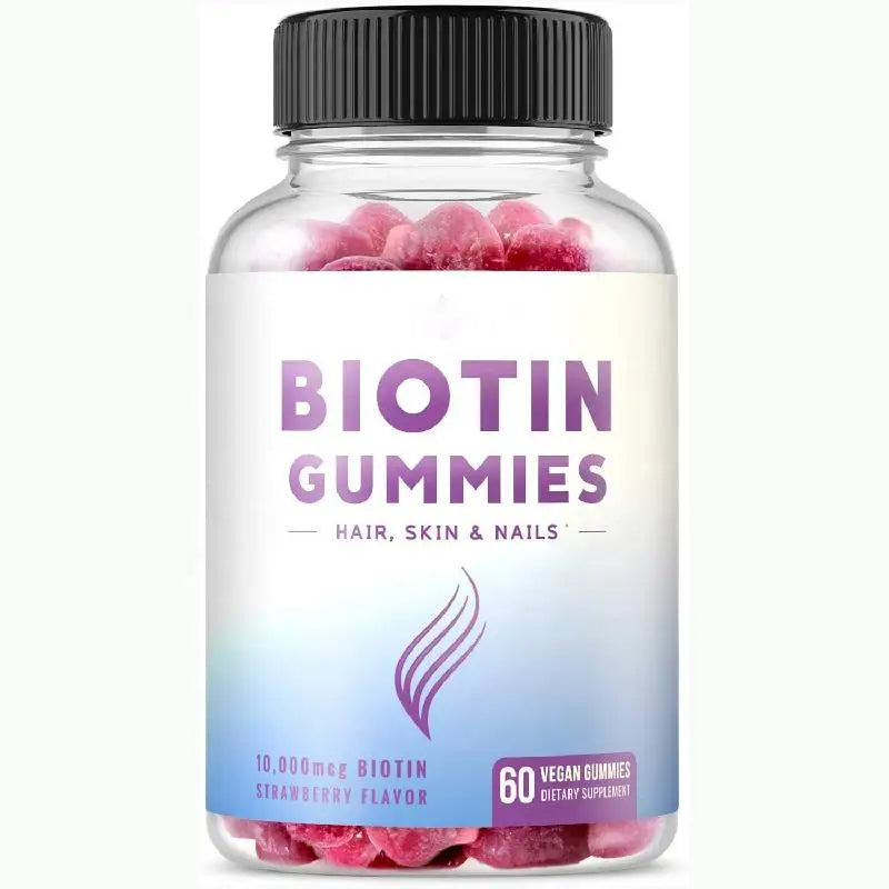 OEM Wholesale Hair Growth Healthy Skin Nail Support Vegan Multi Vitamins tin Gummies For Women Men And Children MegaBDM