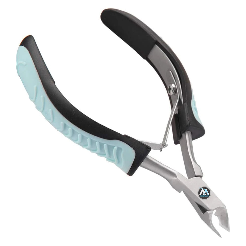Professional Baby Finger Cuticle Trimmer Non-Slip Stainless Steel Nail Nipper with Wide Jaw Opening