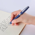 Hot Selling Personalized Advertising Customizable Twist Action Metal Ball Pens Laser Engraved Logo Middle Ring Feather Body