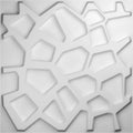 UDK Factory Price PVC Easy to Install Wet Shaped Geometric 3D Wall Panel Embossed Wall Board Sofa Background