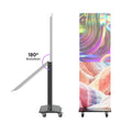 Factory Movable LED Poster Indoor P1.5 P1.8 P2.5 Stand GOB Foldable LED Poster Display With 4 Wheels For Shop Advertising Screen
