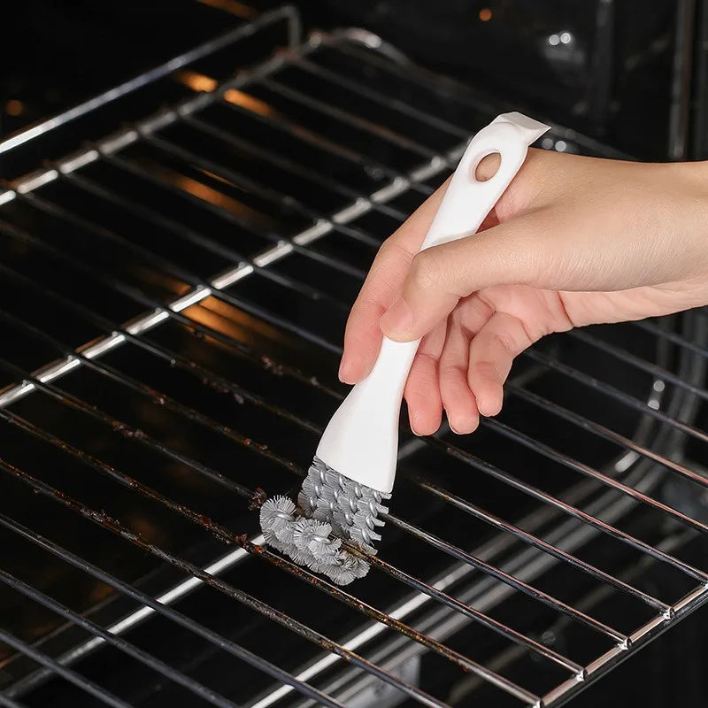 Wholesale Grill Brush V-shaped Hooked Brush and Scraper Multifunctional Barbecue Kit Net Cleaning Brush for Kitchen Corner