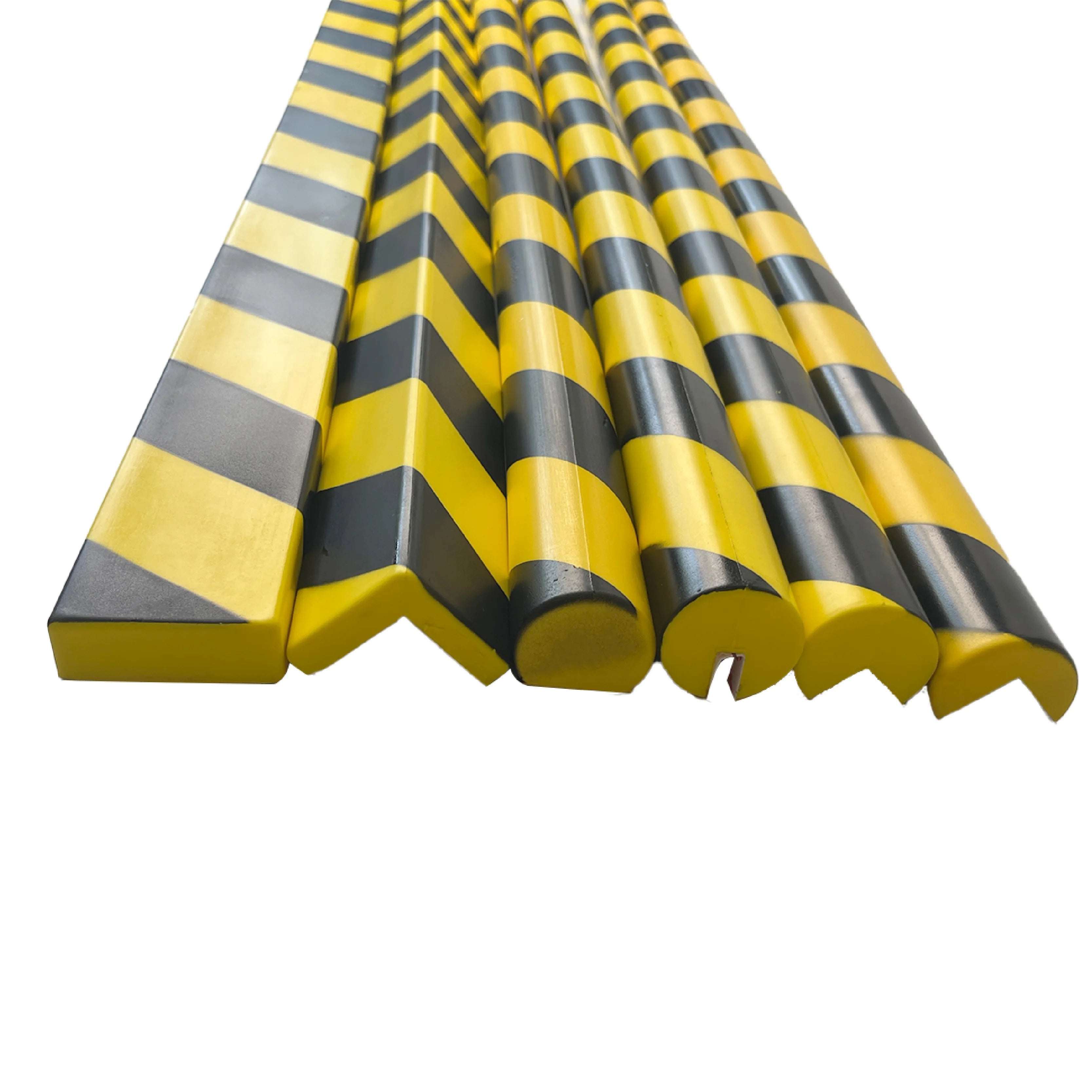 1000*40mm Reflective Rubber Foam Wall Corner Guard Column Edge Protector Fire Class B Water-Resistant Eco-Friendly for Parking
