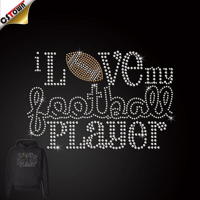Wholesale Football Player Iron on Screen Print Heat Transfers