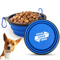 Custom Logo Lightweight Collapsible Pet Bowl Portable Dog Travel Water Dish for Promotional Activities