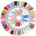 Pu Leather Tassel String Microfiber Fringe Leather Tassel Scarf Keychains Purse Suede Leather Tassels for Shoe