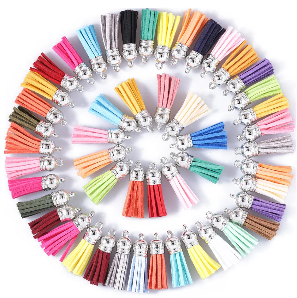 Pu Leather Tassel String Microfiber Fringe Leather Tassel Scarf Keychains Purse Suede Leather Tassels for Shoe