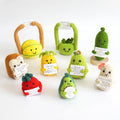 Wholesale Handmade Crocheted Cute Cotton Ornaments Crochet Potato Doll Card Emotion Cucumber Style Positive Gift Party