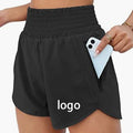 Running Polyester Quick Dry 2 in 1 Double Layer Athletic Gym Women's Shorts