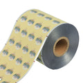 Automatic Food Sealing with Easy Tear Aluminum Foil Soft PET Composite Brushed Roll Film Logo Printing
