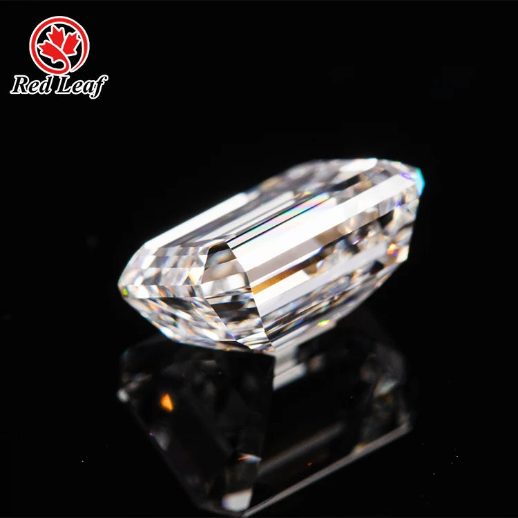 Redleaf Wholesale IGI  Certificate 10CT Emerald Cut Loose Synthetic Lab Created HPHT CVD VVS VS Lab Grown Diamond