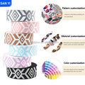 Custom Design Eco-Friendly Digital Print Polyester Jacquard Fabric for Dress Making Premium Seat Belt Webbing