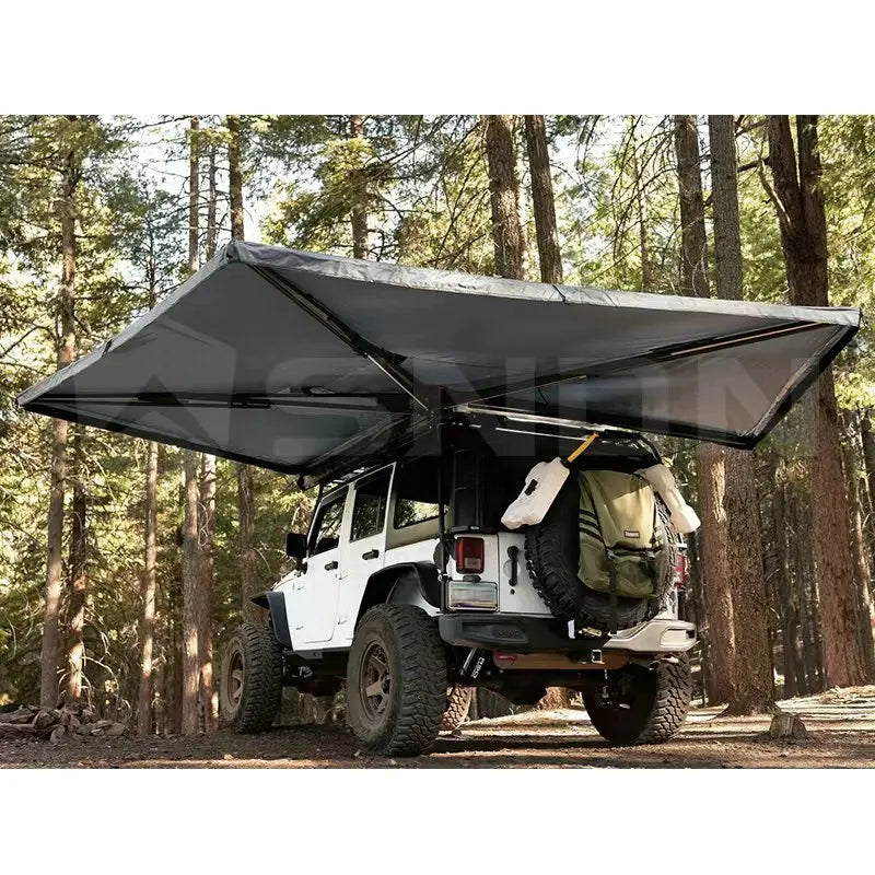 SNDN OEM Full-A Aluminum Frame 270 Degree Freestanding Awning Lightweight Retractable 270 Degree Car Awning with Adjustable Legs
