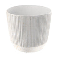 Off-white flower pot without reservoir RYFO ECO collection 12.6 x 12.6 x 10.8 cm capacity of L.