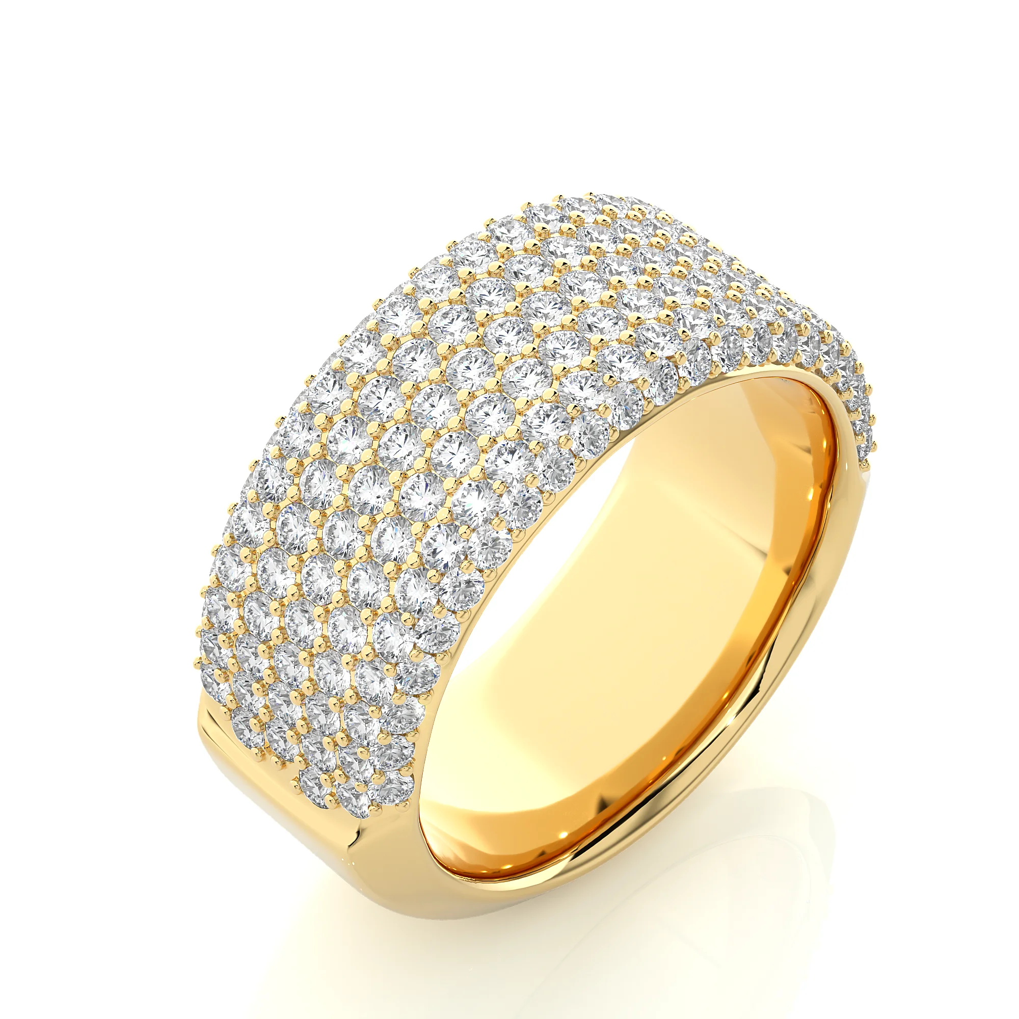 Lab Grown Diamond Engagement Ring 14K Solid Gold IGI Certified Classic Round Brilliant Cut Wedding Jewelry for Her