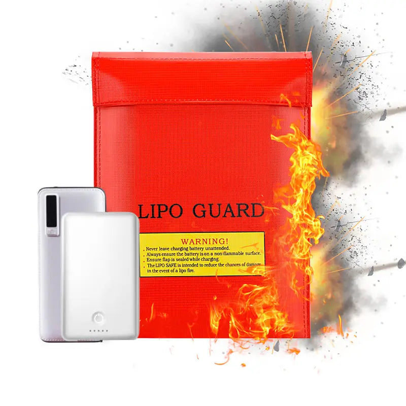 YHX UL94 V0 Certified 20000mAh Power Bank Large Capacity Safe Storage Pouch Explosion Proof Lipo Battery Fireproof Bag MegaBDM