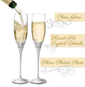 Wine Glasses Elegant Clear Glass Silver Plated Vine Leaf Design 200ml Capacity Customized Logo Minimalist for Back