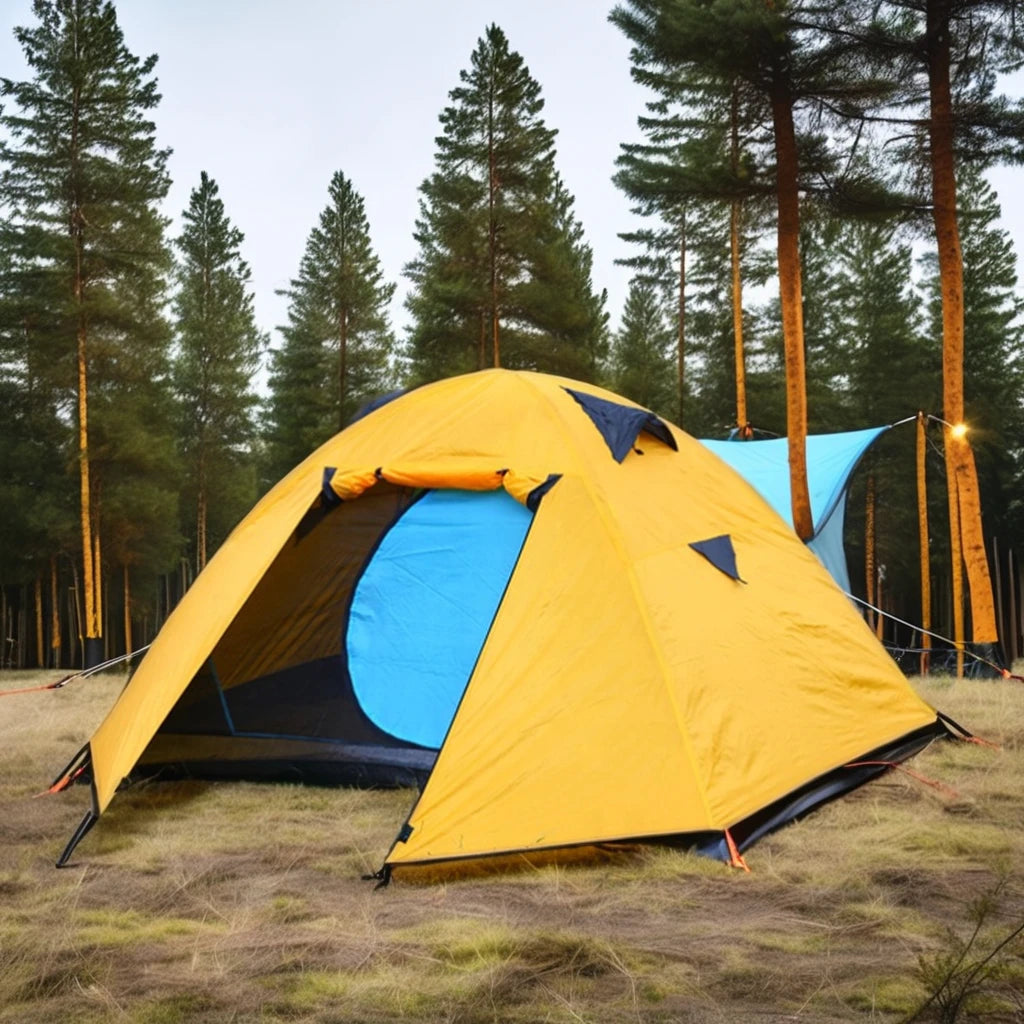 Wind Valley  2-Person Double Layer  Good Quality Waterproof Camping Outdoor Family Tent