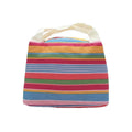 Striped Insulation Bag Big White Bento Bag Fashionable Lunch Ice Pack Lunch Box Cold Insulation Waterproof Handheld