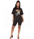 Boutique Fashion 2025 Women Clothes Street Wear Short Sleeve Crew Neck Shirt Wide Leg Pant 2 Piece Summer Set