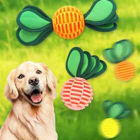 Pet Dog Chew Toy Eco-Friendly TPU Novelty Thick Real Biting Grinding Resistant Cleaning Teeth Sound Carrot Shaped