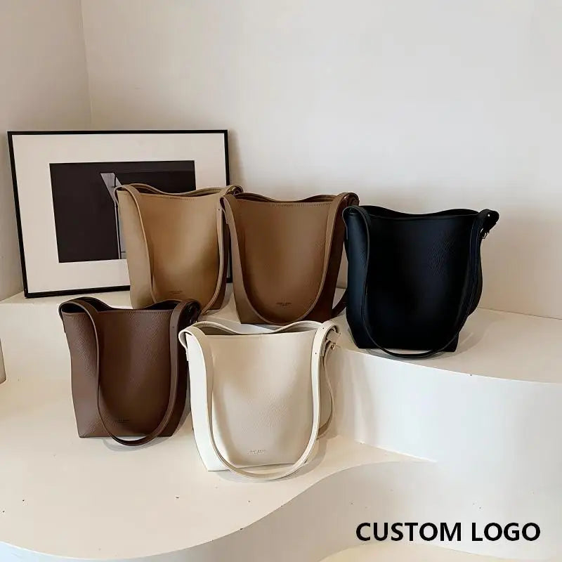 Customized Logo Large Capacity Women's Bags Fashion Multi-purpose Commuting Korean Style Retro Tote Bag Single Shoulder Bag