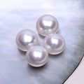 Certified ZZBKZ003 Freshwater Pearl Loose 7 8Mmaaaa+ Oblate Half Hole Beads Inlaid With Pearl Pairing and Strong Light Flawless