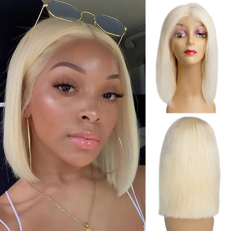 CLJhair Good Quality Human Hair Wig Vendors Cheveux Bob Lace Frontal  613 13x4 Straight Braided Wigs Different Styles for Kids