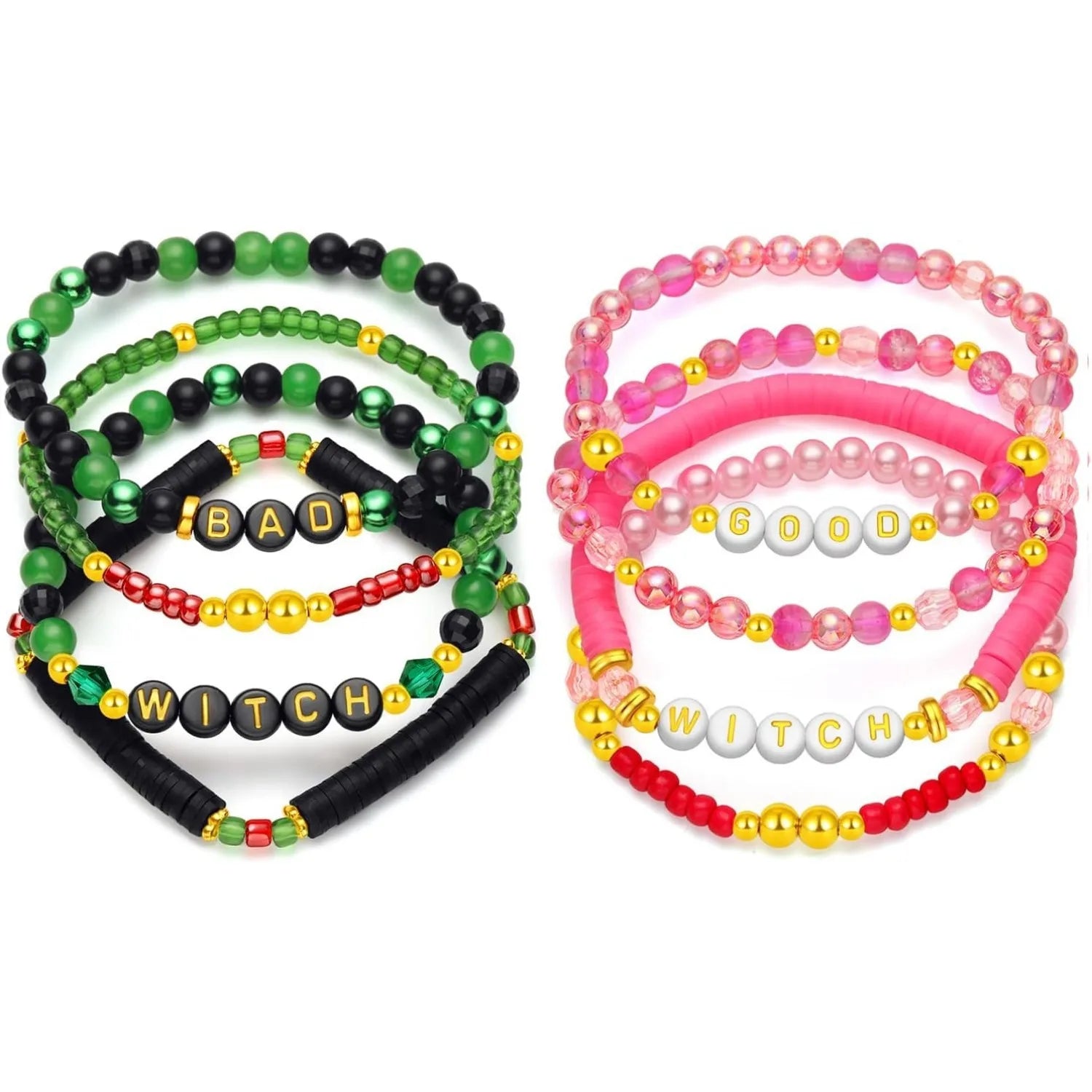 Creative Elphaba Witch Matching Bracelets Resin BFF Couples Accessories Friendship Matching Bracelets for Women Girls