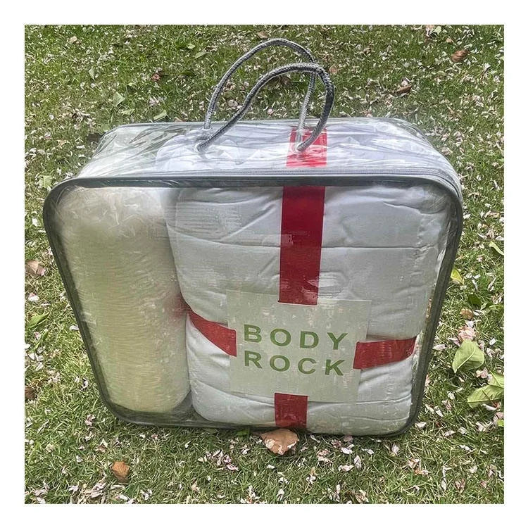 Foreign Trade Tail Goods Low Price Processing Soft Comfort Material Glass Beads Weighted Blanket With Latex Pillow