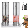 2-Pack Rechargeable USB Electric Salt Pepper Grinder Set Adjustable Coarseness Kitchen Mills Automatic Pepper Mill