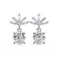 Customized 14K White Gold Lab Grown Diamond Stud Earrings with IGI Certification Luxury Jewelry