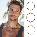 Wholesale Beach Jewelry Exclusive Handmade Shark Tooth and Coconut Shell Necklace