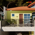 Wrought Iron Stainless Steel Modern Balcony Railings Decorative Scrollwork Add Timeless Elegance Luxury Balcony Home Exterior