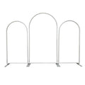 Heavy Duty 32mm Aluminum Arch Backdrop Stand for Photobooth - Tool-Free Assembly & Nested Storage for Event Rental