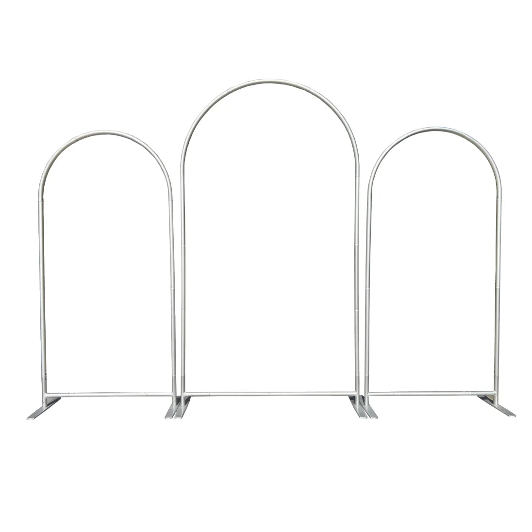 Heavy Duty 32mm Aluminum Arch Backdrop Stand for Photobooth - Tool-Free Assembly & Nested Storage for Event Rental