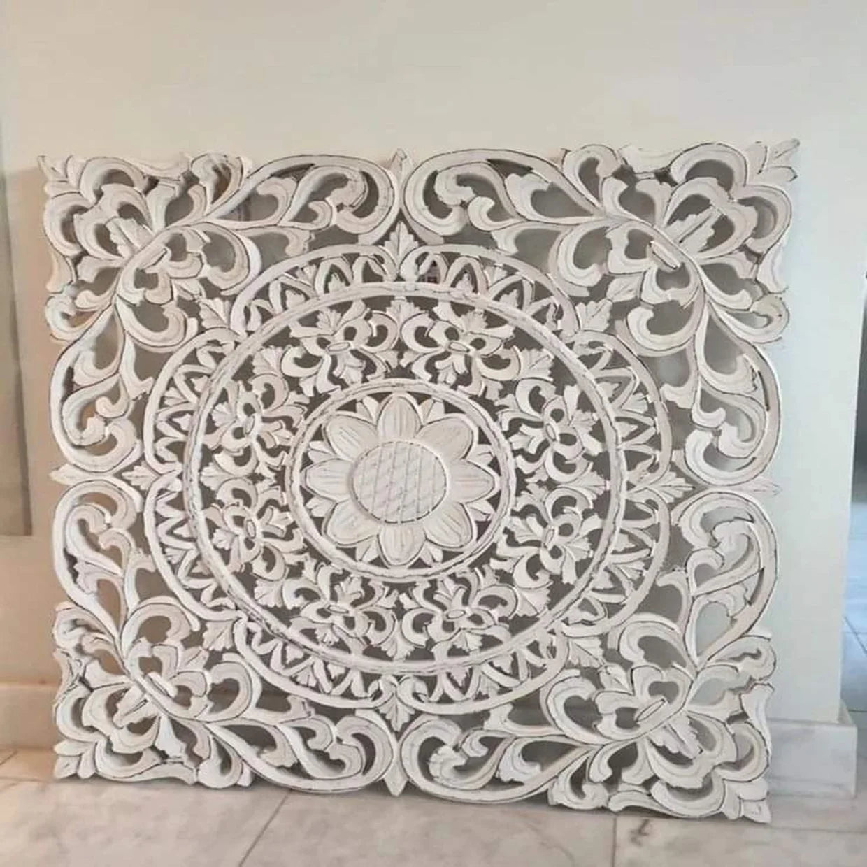 Custom made Rustic Elegance Hand Carved 100 cm Wooden Decoration for Wall. Ideal for  Wall decor statement piece