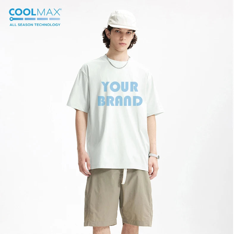 COOLMAX ActiveFit T-Shirt - Ultra Breathable Quick-Dry Performance Tee for Outdoor Sports and Daily Commute Customizable Design