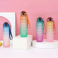 1 Liter Motivational Water Bottles Bpa Free Plastic Gym Fitness Outdoor Camping Water Bottles With Time Marker