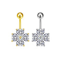 EH1583 Classic Screw Back Earrings Luxury Jewelry 925 Sterling Silver Pave White Zircon Diamond Ear Stud for Men Women