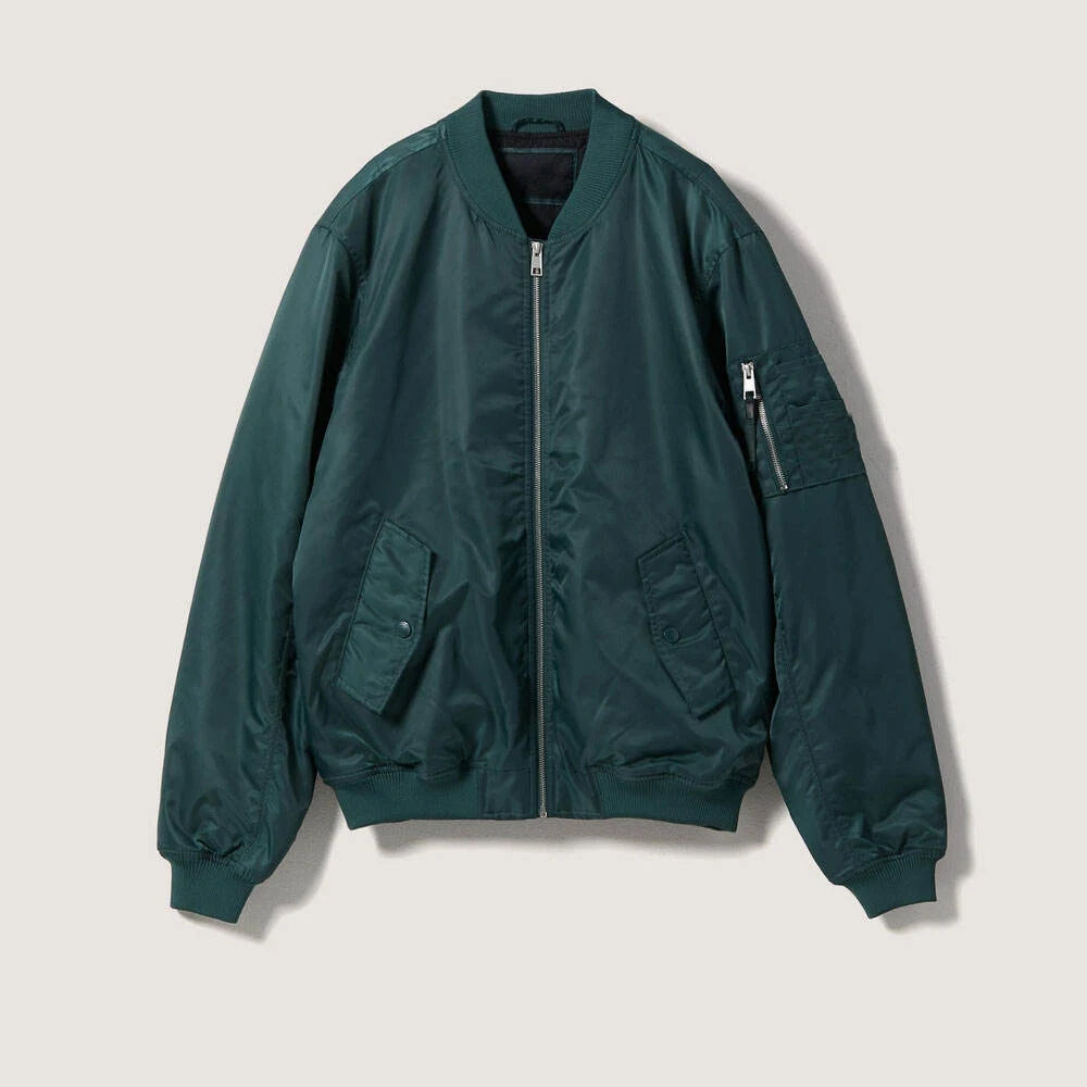 Heavy Duty Outdoor Bomber Men's Jackets Custom Nylon Canvas Plus Size Streetwear Coat With Logo Embroidered For Winter